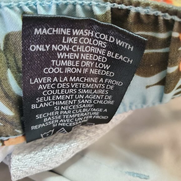 Empyre men's tropical floral Hawaii print swim board shorts size large - Picture 5 of 12